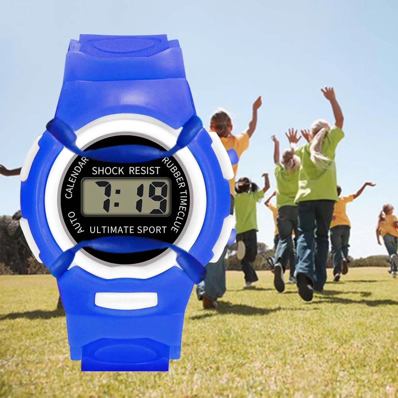 Orologio digitale per bambini Orologi sportivi multifunzione per ragazzi e ragazze Orologio sportivo digitale per bambini a LED Orologi per studenti Regalo Relogio