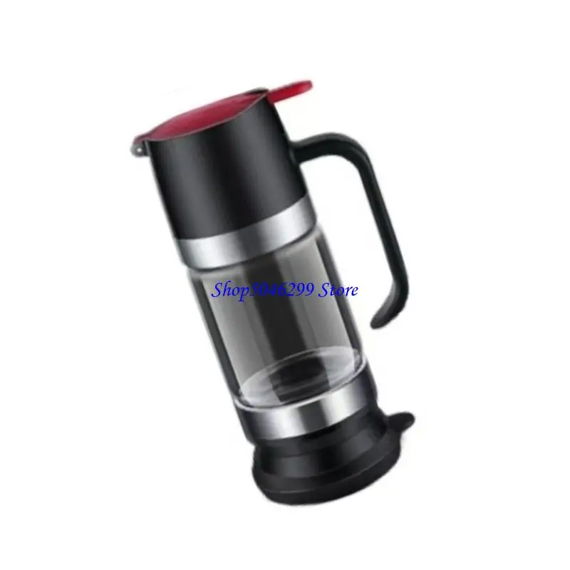 

H55A No Drip Honeys Dispenser Glass Syrup Jar with Handle for Kitchen and Dining Use