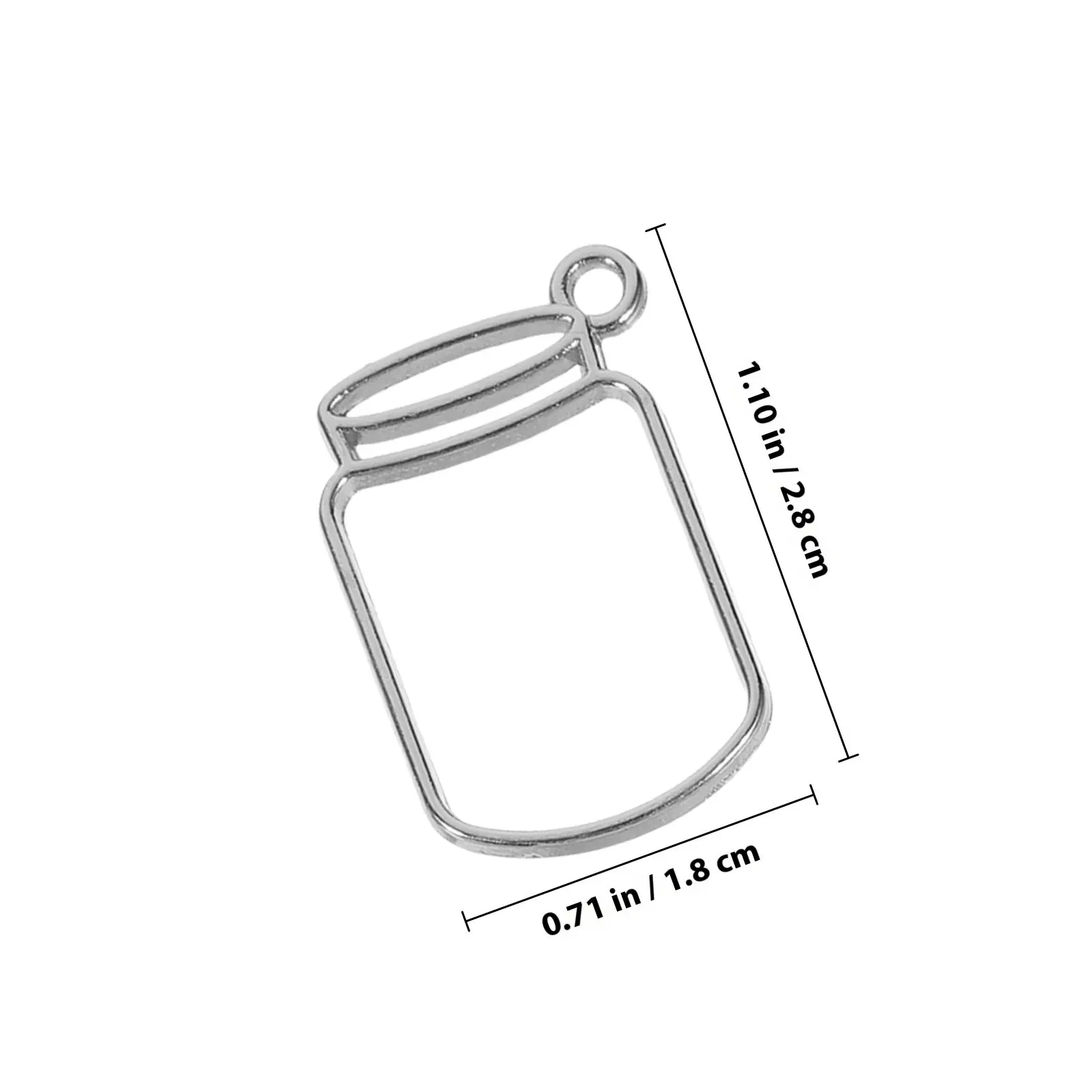50Pcs Metal Frame Jewelry Making Bezel Pendants Alloy Photo Frame Charms Open Bezel DIY Necklace Bracelet Accessories