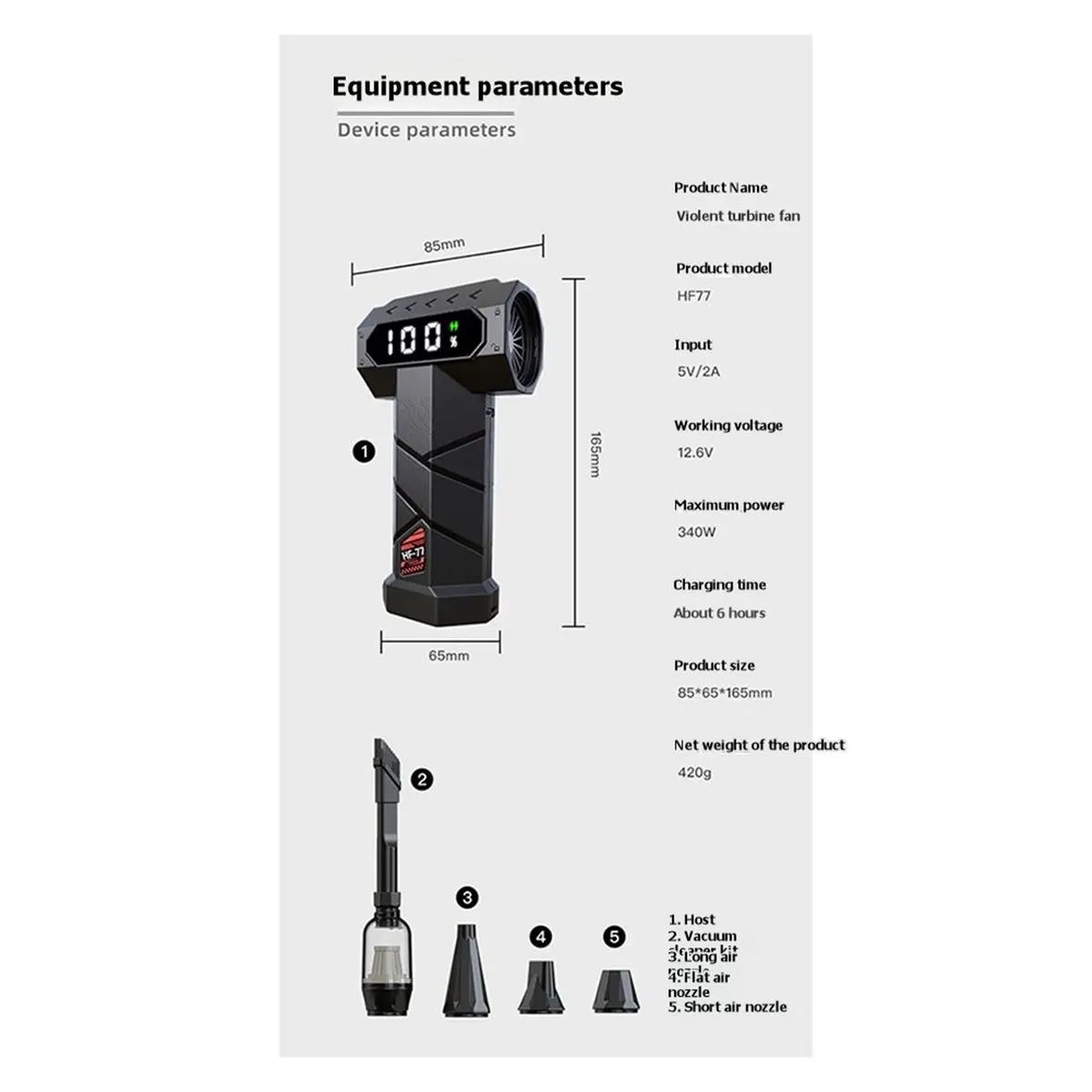 

Мощный турбовентилятор AT52 130000 об/мин, 15000 мАч, с компрессором для сушки автомобилей, ПК и уборки дома