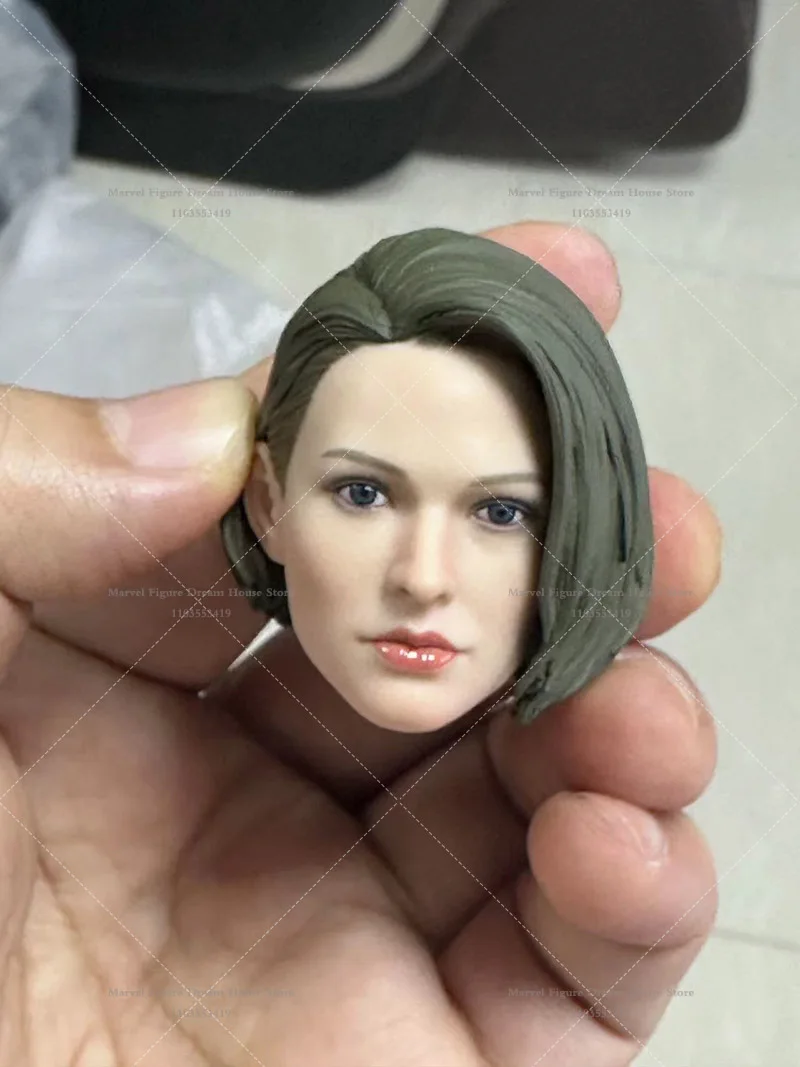 1/6 Scale Head Sculpt Biohazard Beauty Female Special Police  Attractive Jill Head Dolls For 12-inch  Action Figure Soldier