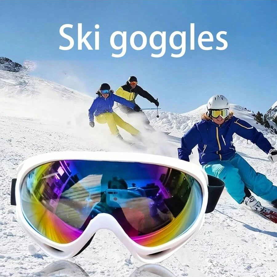 1pc anti fog skiing goggles, windproof and sand proof riding glasses, outdoor hiking sunglasses