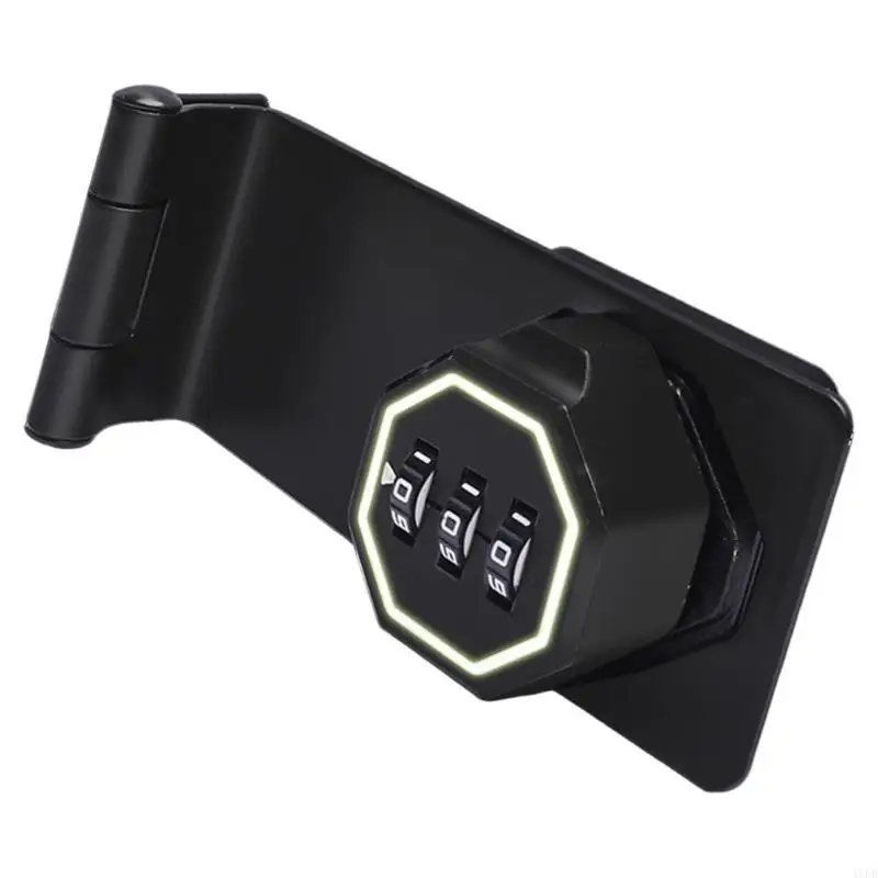 4XFD Cabinet Keyless Lock 3-Digit Combination Lock for Small Door, Cabinet, Barn Door