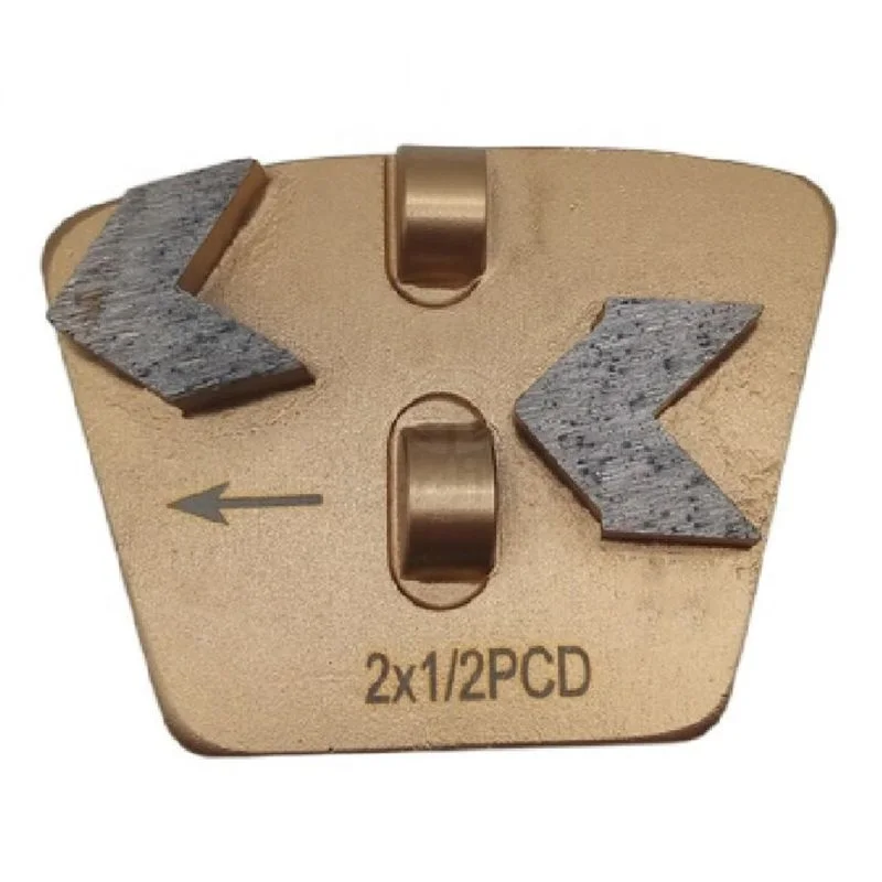 

9pcs Metal Bond Diamond Segment 1/2PCD With Two Arrow Segments Quick Lock Super SKRAPER PCD Trapezoid 2 Segments For Klindex