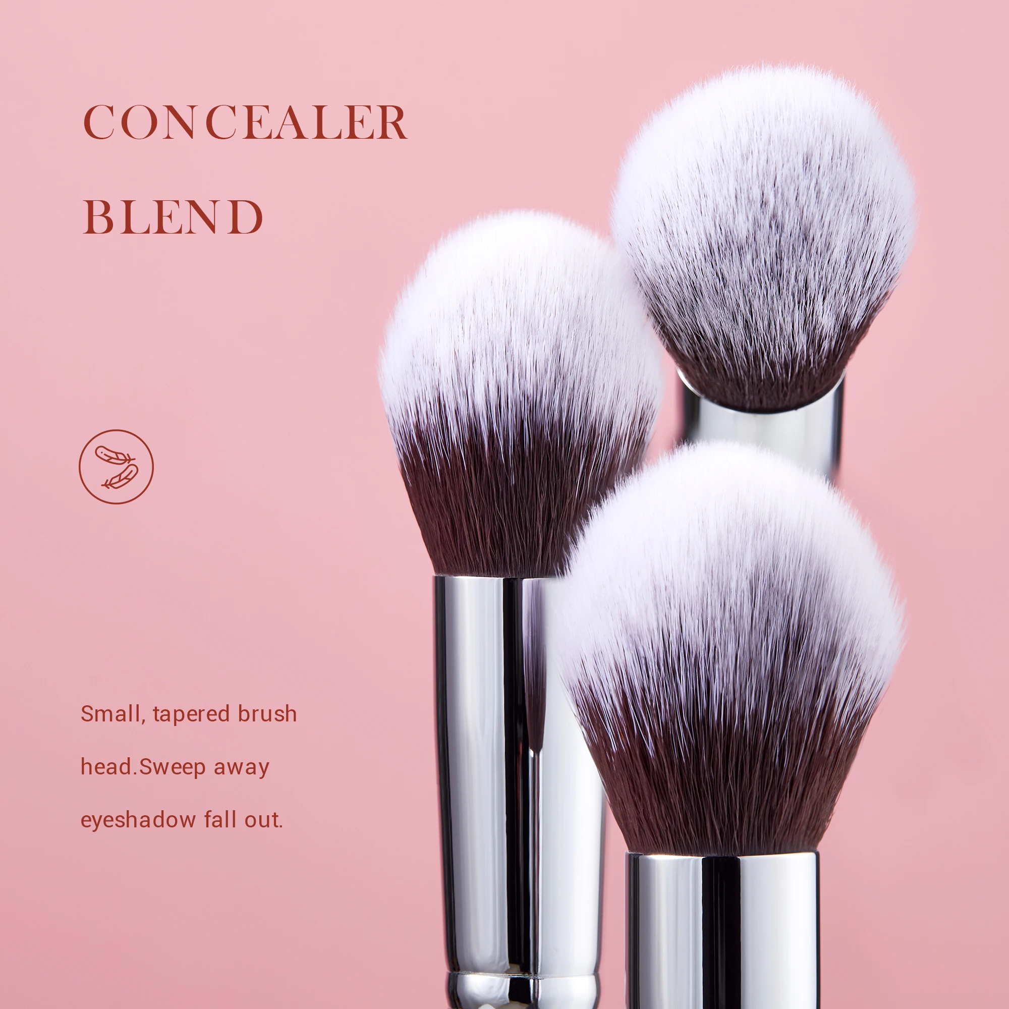 Jessup Concealer Brush Makeup Blending Synthetic hair Tapered B079
