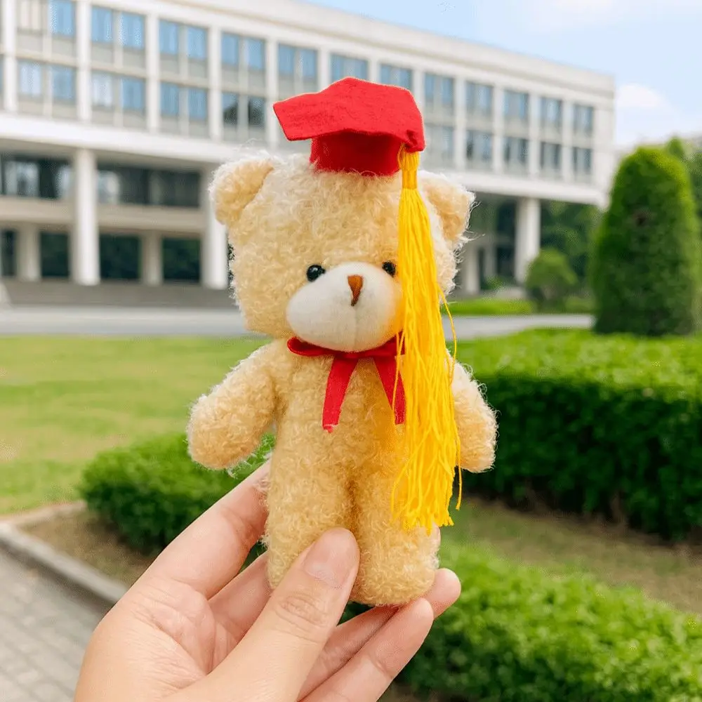 Rucksack-Anhänger, niedliche Abschlussbären-Puppe, weiches hängendes Stofftier-Spielzeug, 14 cm, Dr. Bear-Puppe, Absolventen-Geschenke