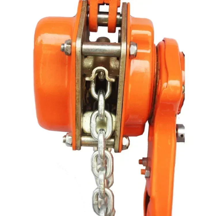 Manual Hoist with Ratchet Brake Manganese Steel Anti-Dislodgement Hook and Chain Lever Crane