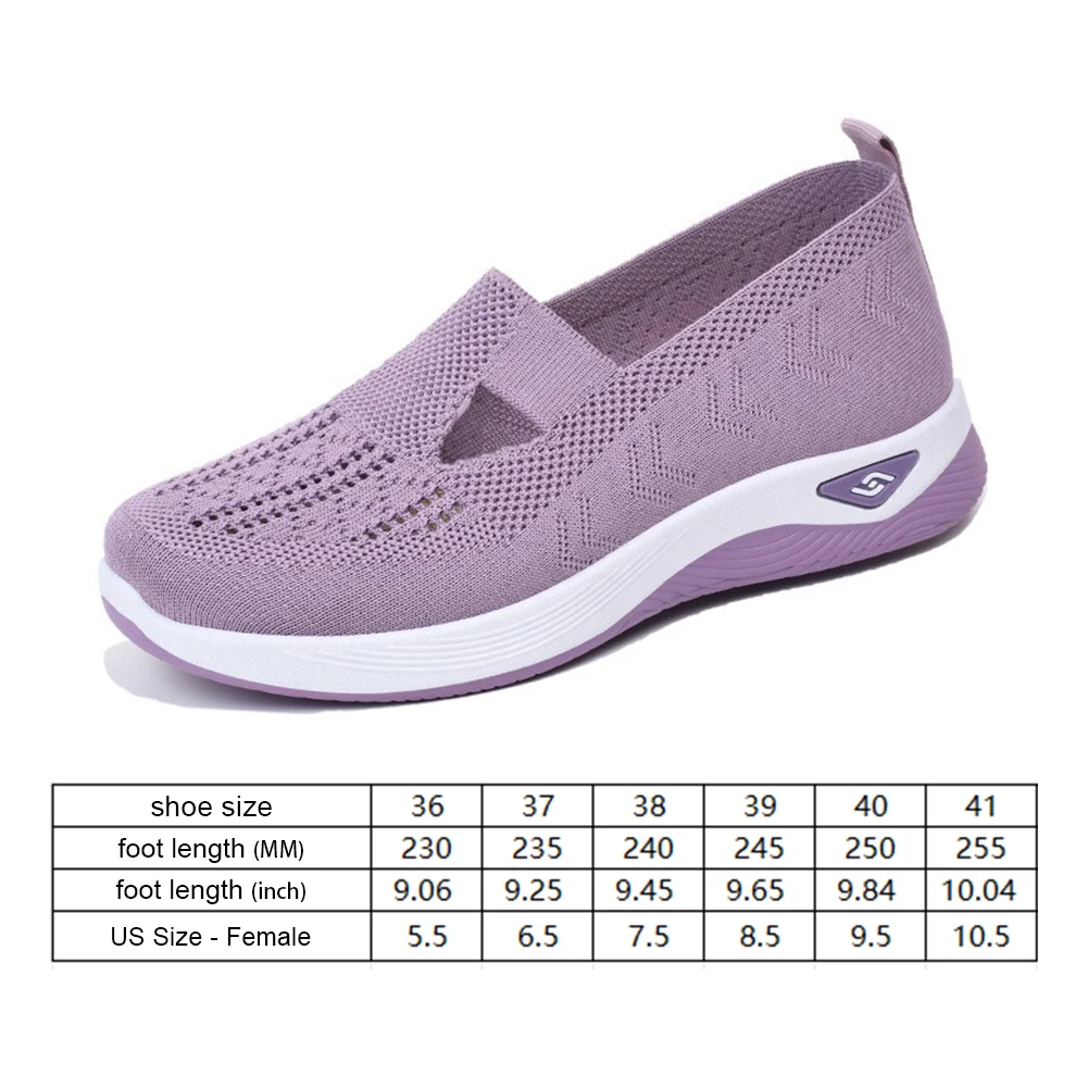 Breathable Casual Work Shoes Comfortable Orthopedic Shoes Non Slip Walking Sneaker With Arch Support For Women Lightweight 36-41