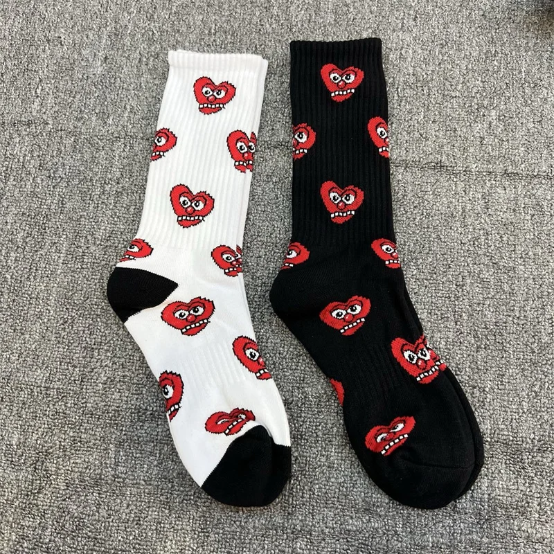 Meias tubo médio estampadas de algodão puro Glo Gang