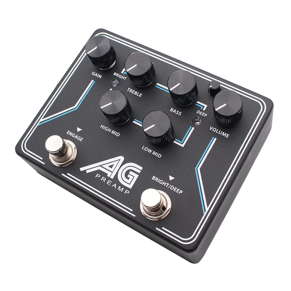 demonfx AG PREAMP (アギュラークローン) Demonfx New AG Preamp Bass Preamp Effect Pedal With Headphone out