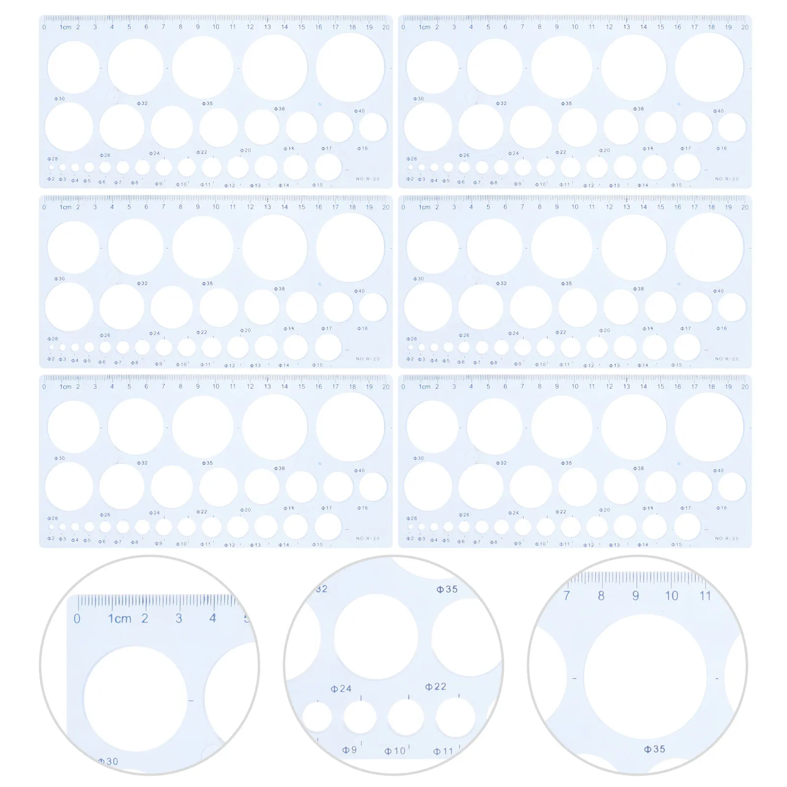 

Набор из 6 трафаретов для рисования: линейка, шаблон для кругов, геометрический шаблон, пластиковый измерительный инструмент для инженерных работ, художественных работ, школьных принадлежностей