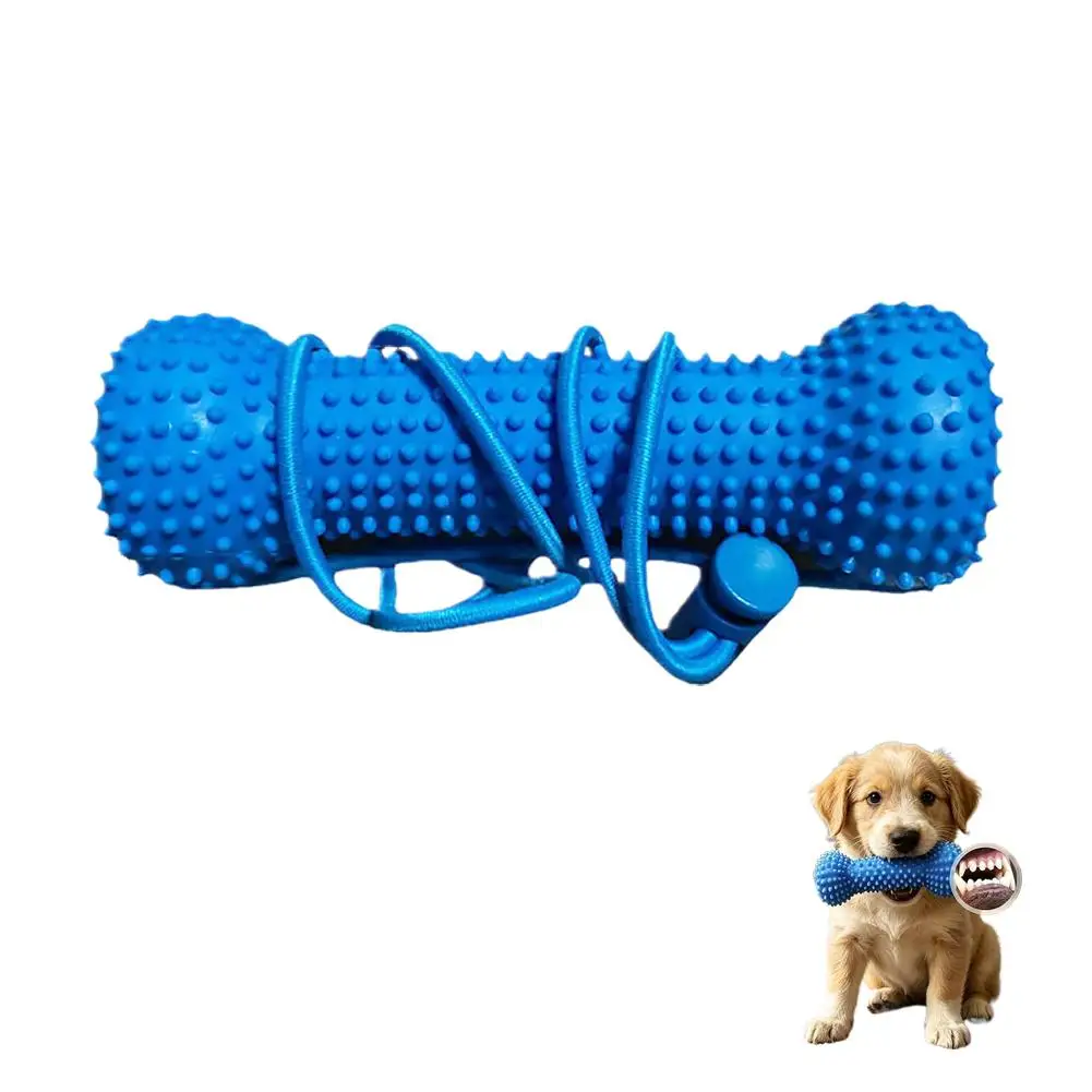 10/15cm Dual-Action Hundezahn-Mundstütze, Haustier-Zahnspielzeug zum Kauen, Zähneputzen und Bissstab für die Mundpflege von Hunden – Detail 1