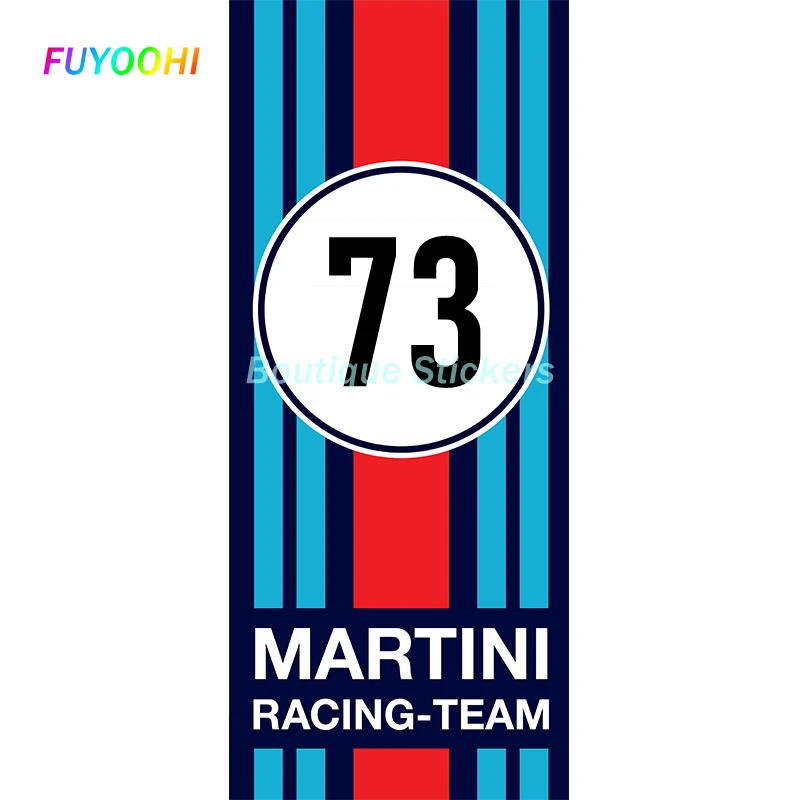 

FUYOOHI Exterior/Protection Boutique Stickers Custom Made Cool MARTINI Racing Sticker Suitable for Car Bumper Window Decals