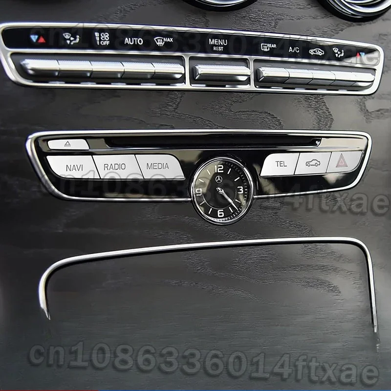 Suitable for Mercedes-Benz C-class Interior Modification C200L GLC260 E300L Multi-function Media Button Decorative Sticker