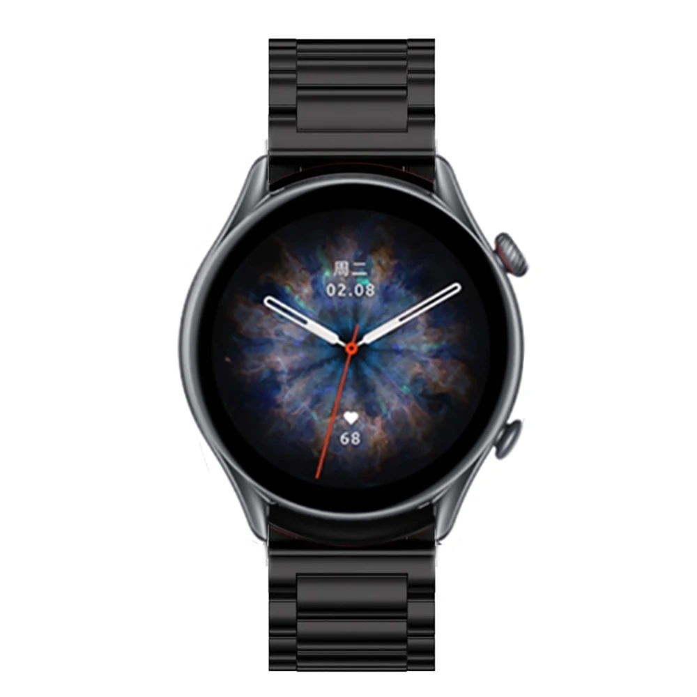 Huami Amazfit GTR 3 pro用ストラップ,ステンレス鋼および金属ブレスレット,アクセサリー