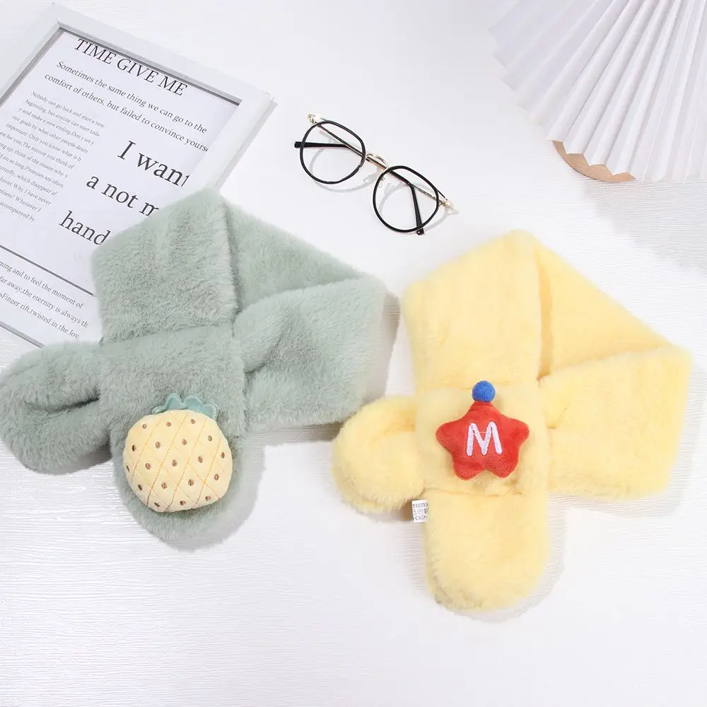 Moda colar espessamento bonito lenços infantis lenço crianças xales cachecol da criança