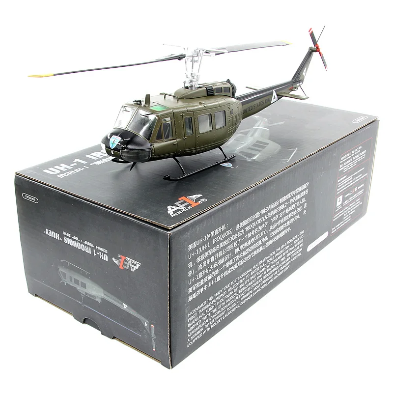 

Масштабная модель 1/48 AF1 US UH-1H Huey, вертолет общего обслуживания 17501, литая под давлением сплава, коллекция боевых самолетов, игрушки, подарки, вентилятор