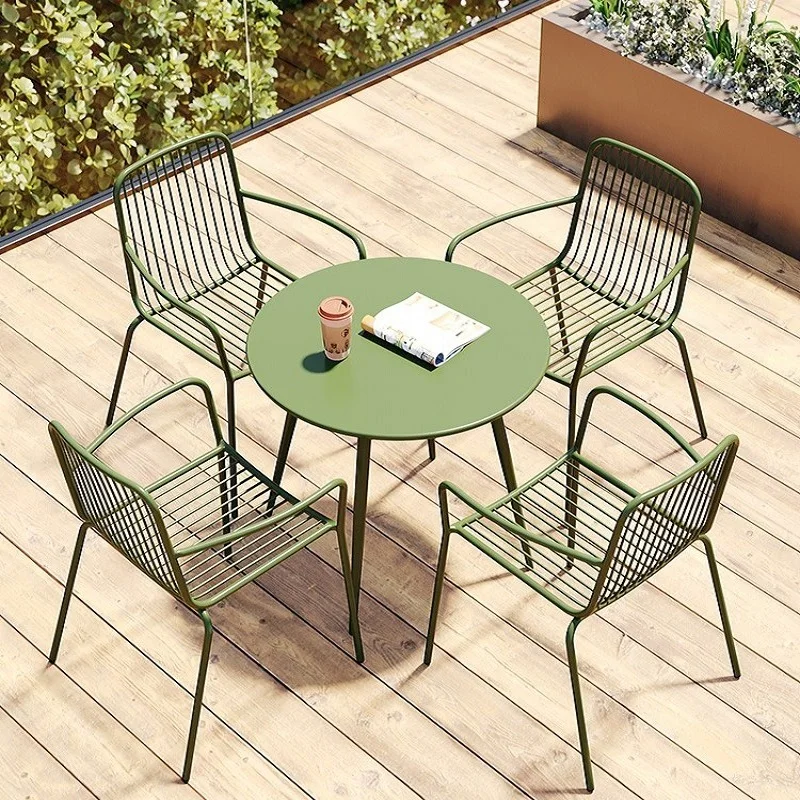 Garden Armchair Metal Folding Chair Outdoor Lounge Furniture Terrace Rocking Portable Stool Lawn Chairs Bed Plastic Long Table