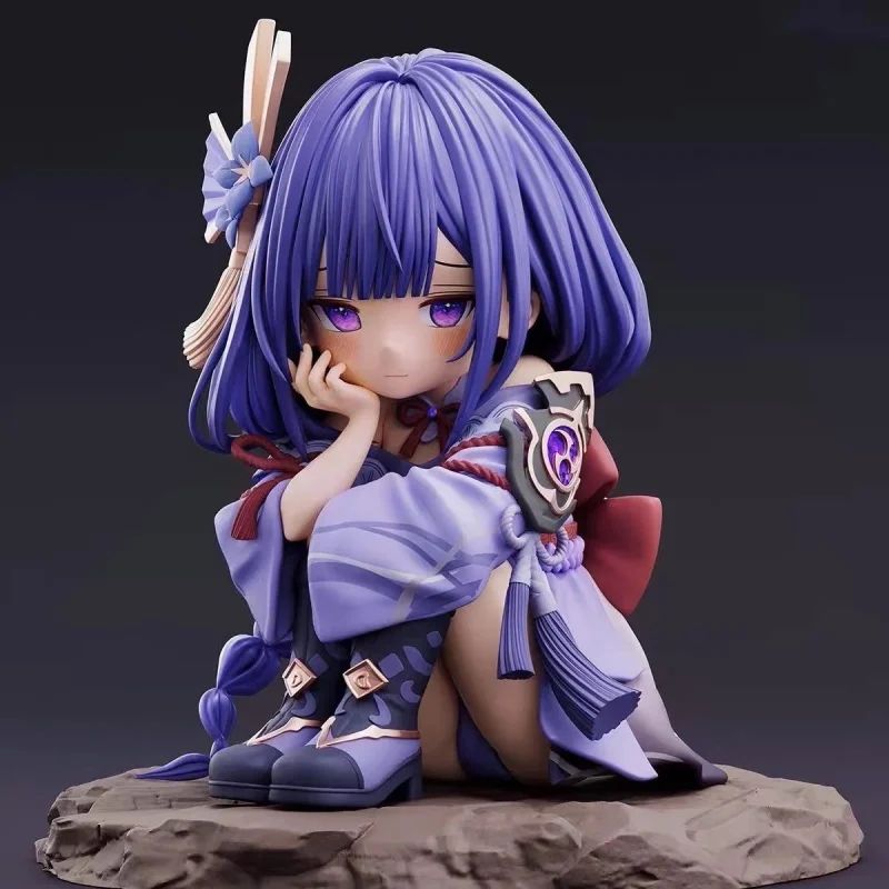 Gk Genshin Impact Q-versie Handgemaakte walnoot Animatie Spot Game Omringende mooie tafelbladdecoratie Tide Play Model Doll Gift