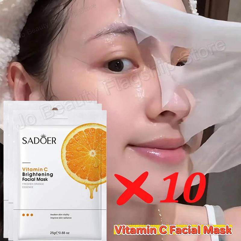 

Vitamin C Facial Mask Brightening Dullness Face Mask Firming Repairing Minimises Pores Reduces Fine Lines Moisturising Skin Care