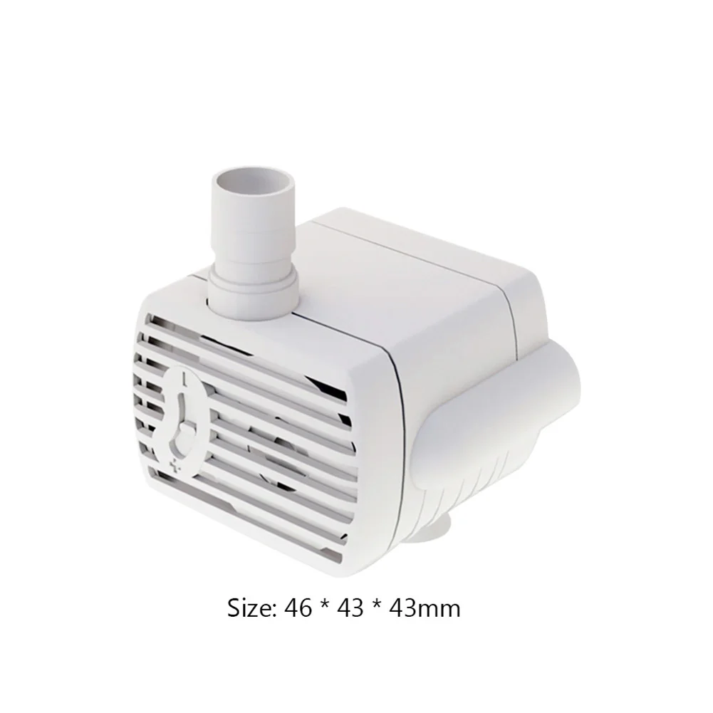 مضخة مياه للقطط تعمل بمنفذ USB مضخة مياه للأسماك 3 تدفق نافورة سمك قابلة للتعديل كتم مضخة مياه للحيوانات الأليفة لخزان حوض أسماك #5