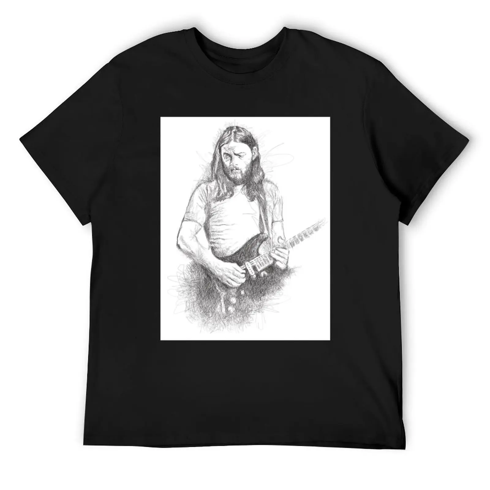 Gilmour Scribble Art T-Shirt custom shirt anime clothes plus size tops rapper graphic tees mens champion t shirts