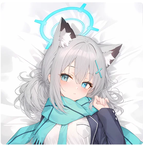 

Anime Blue Archive Sunaōkami Shiroko Sexy Dakimakura Hugging Body Pillow Case Cosplay Otaku Cushion Cover Bedding Gifts QWDM