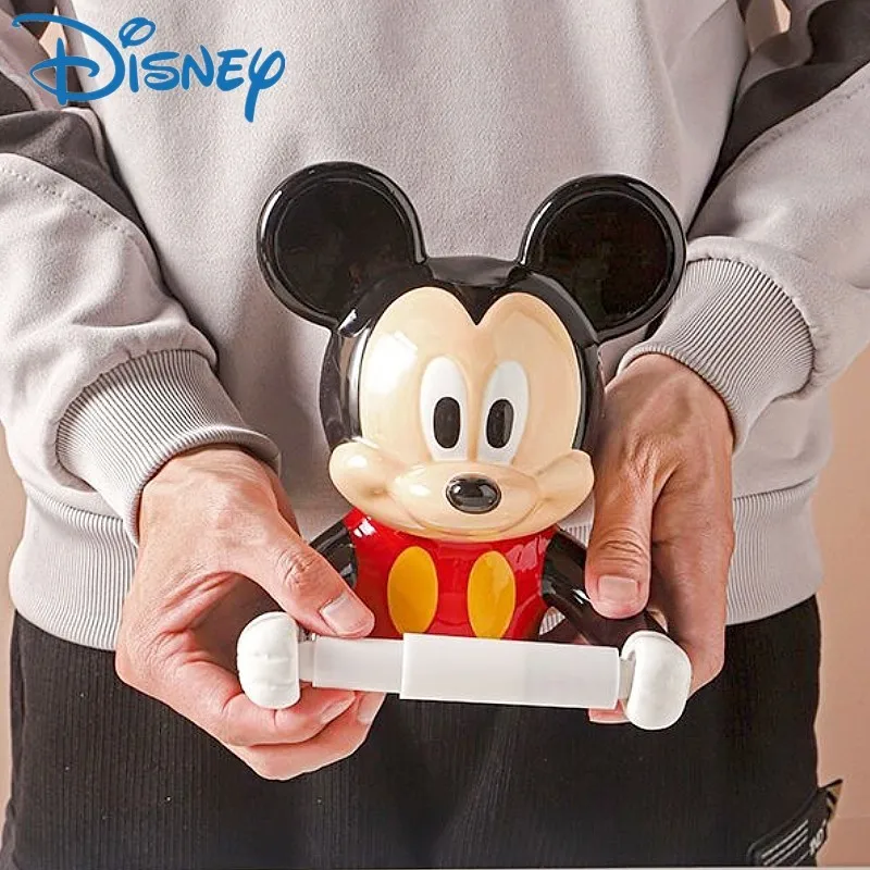 Disney Mickey Mouse Creative Toilet Bathroom Shelf Cartoon Cute Perforation-Free Toilet Paper Wall-Mountable Roll Of Paper Gifts