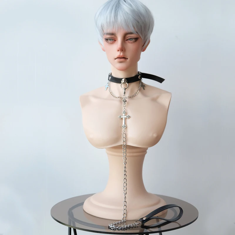 

D04-A604 handmade toy 1/3 1/4 uncle ID75 POPO68 MSD Doll BJD/SD doll Accessories leather Belt Pull Necklace 1pcs