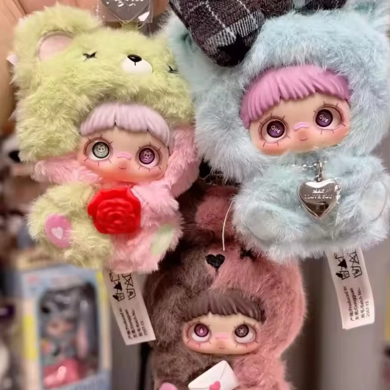 دمية MayMei May I Love You الأصلية صندوق أعمى غامض من القطيفة مع دفء قلب وشفاء هدايا اعتراف الحب #5