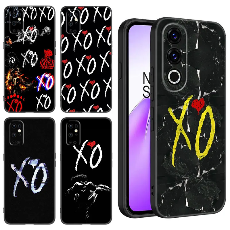 The Weeknd XO Singer Black Silicone Phone Case For OnePlus 10R 11R 12R ACE 2 3 Pro 2V 3V Nord CE 2 3 4 Lite N10 N20 N30 SE 5G