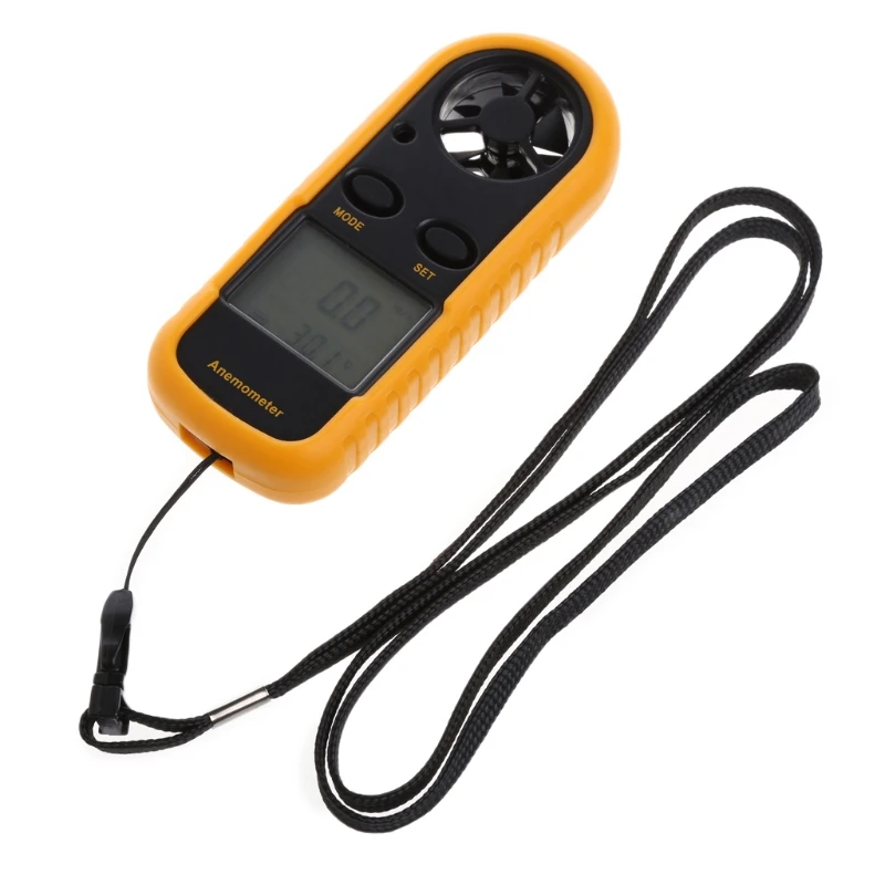 GM816 Mini Digital Anemometer Wind Speed Temperature Tester for w/LCD Backlight