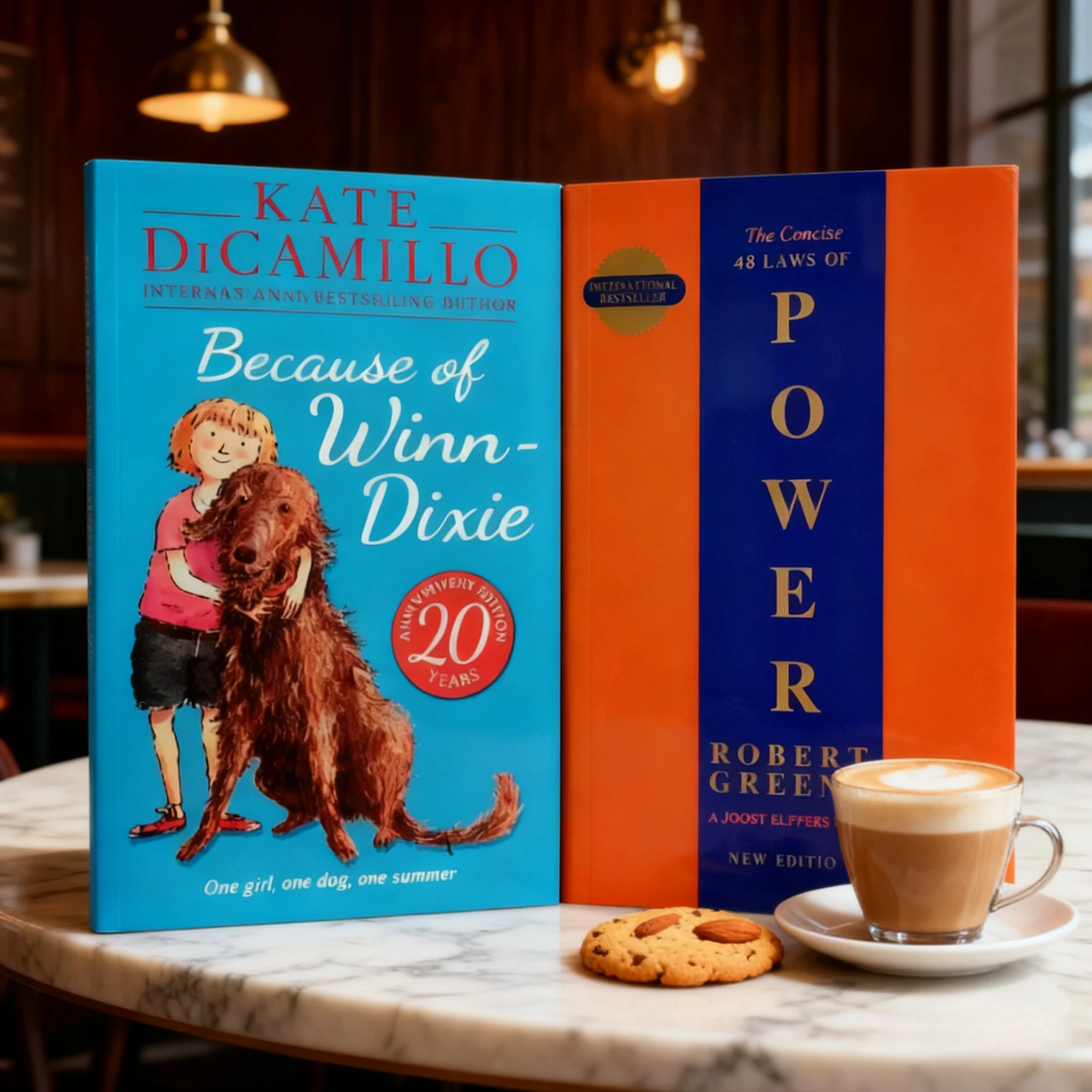 

《The Concise 48 Laws Of Power》+《Because of Winn Dixie》The core law of power game Children's books classic text Christmas gift
