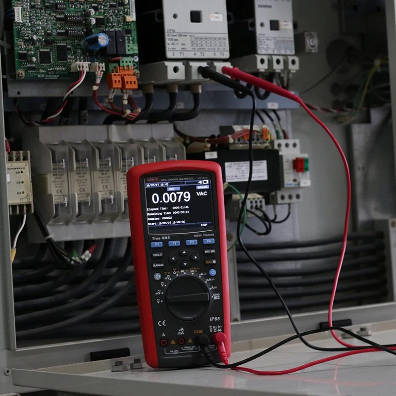 UNI-T ut181a verdadeiro rms multímetro de alcance automático ip65 industrial dmm 60000 contagem software pc capacitância medidor de resistência de