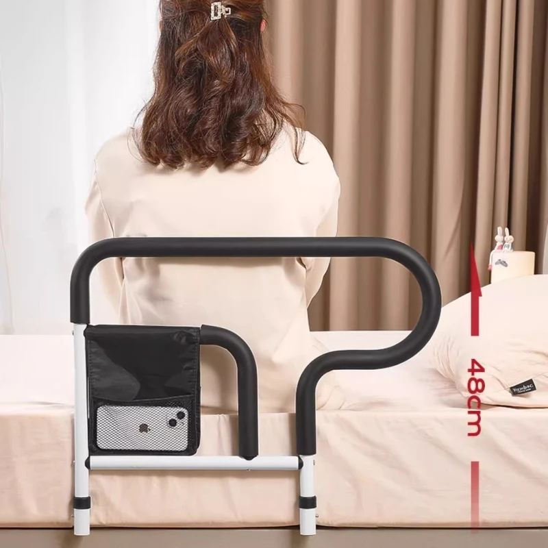 

Adjustable Bed Safety Rail Elderly Fall Prevention,Bedside Handrail Lift Assist Standing,Widened Protective Guard NoInstallation