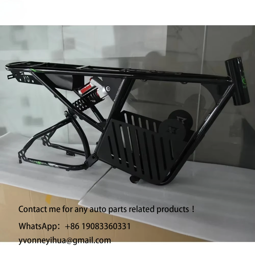 Black Super Full Suspension E-Bike 73 RX Frame Electric Bike Bicycle Conversion Kit 73 RX Frame Fat Tire E Mountain Bike Frame