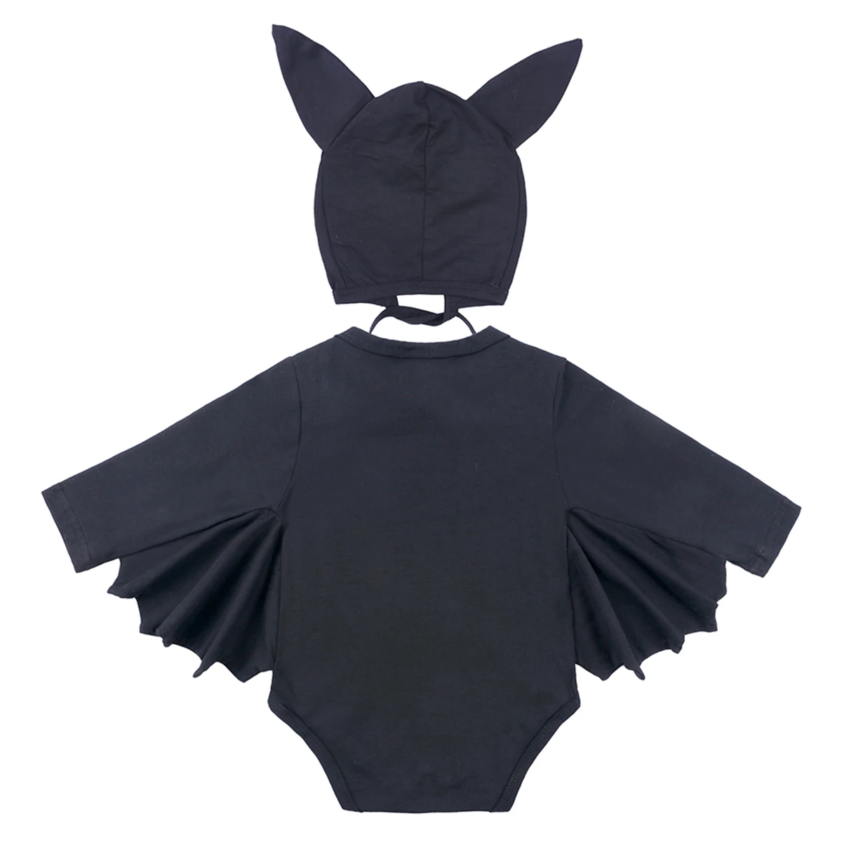 Baby Boy Girl Halloween Cosplay Bat Outfit Hooded Romper Jumpsuit My First Halloween Infant Boy Hooded Playsuit