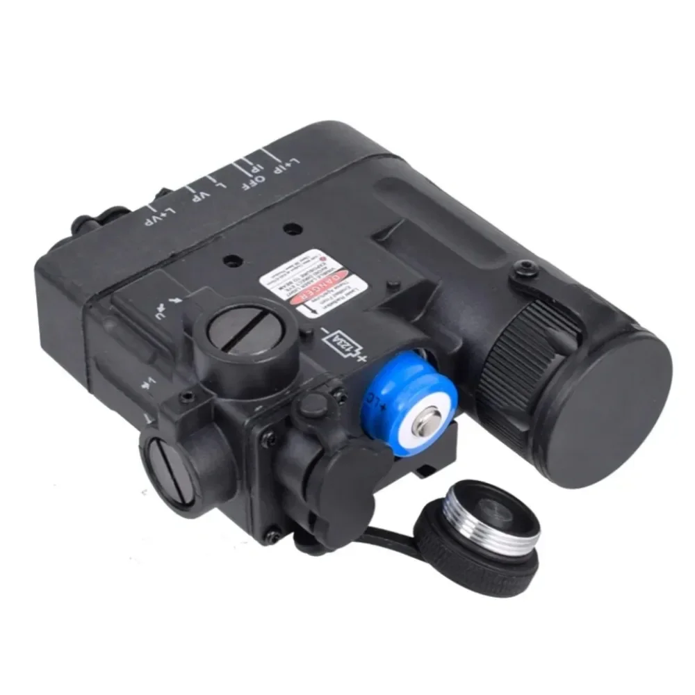 التكتيكية النايلون سلاح كشاف ضوء DBAL-D2 أحمر أخضر ليزر LED مصباح يدوي مع مفتاح التحكم المزدوج الصيد سلاح الملحقات