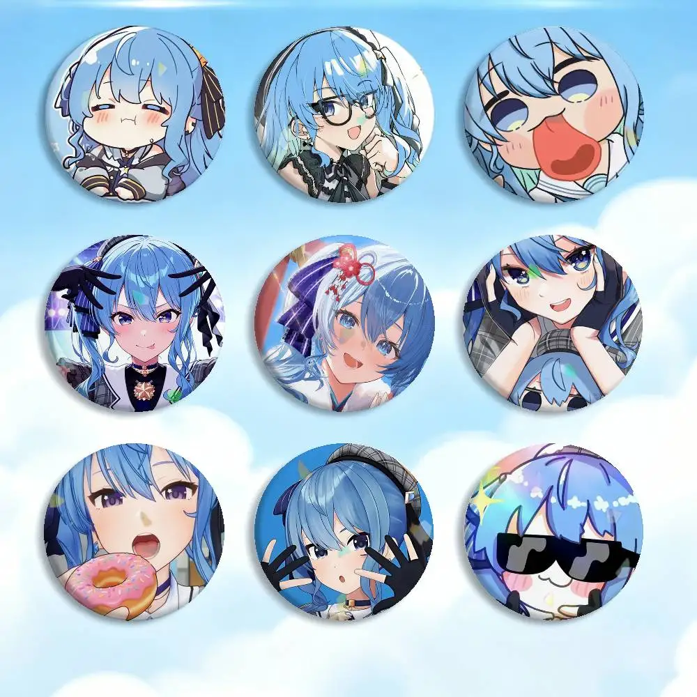 

K-Kawaii Hoshimachi s-Suisei Badges Creative Tinplate Button PinsBrooch Badge Clothes Backpack