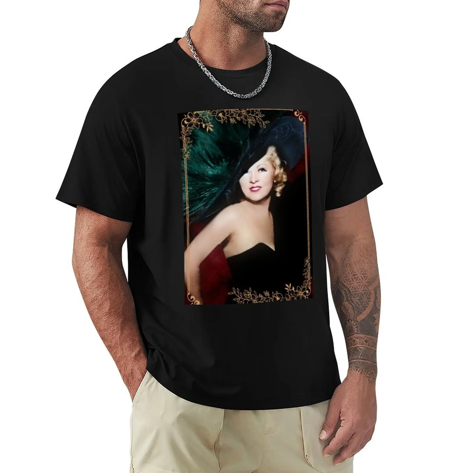 

Mae West T-Shirt blue lock quick drying T-shirts man outfits for men