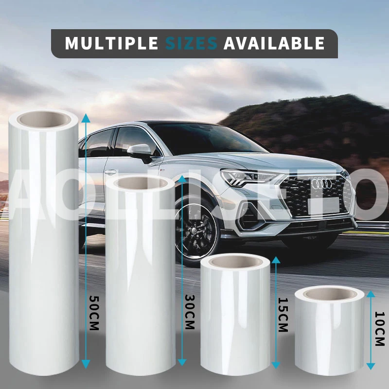 ملصق طبقة حماية من مادة TPU شبه شفاف ppf لجسم السيارة وطلاء حافة باب السيارة ومضاد للخدش وحماية الدراجة الهوائية #3