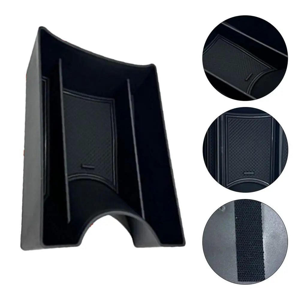 Non-slip Storage Black Central Armrest Storage Removable Design Easy Installation Process For Vehicle Organization