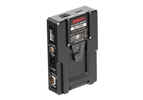 Placa SWIT KA-S30S 14,4 V v-mount Hotswap, 43Wh, 200W celdas de carga constante, al menos 2 minutos de tiempo de funcionamiento