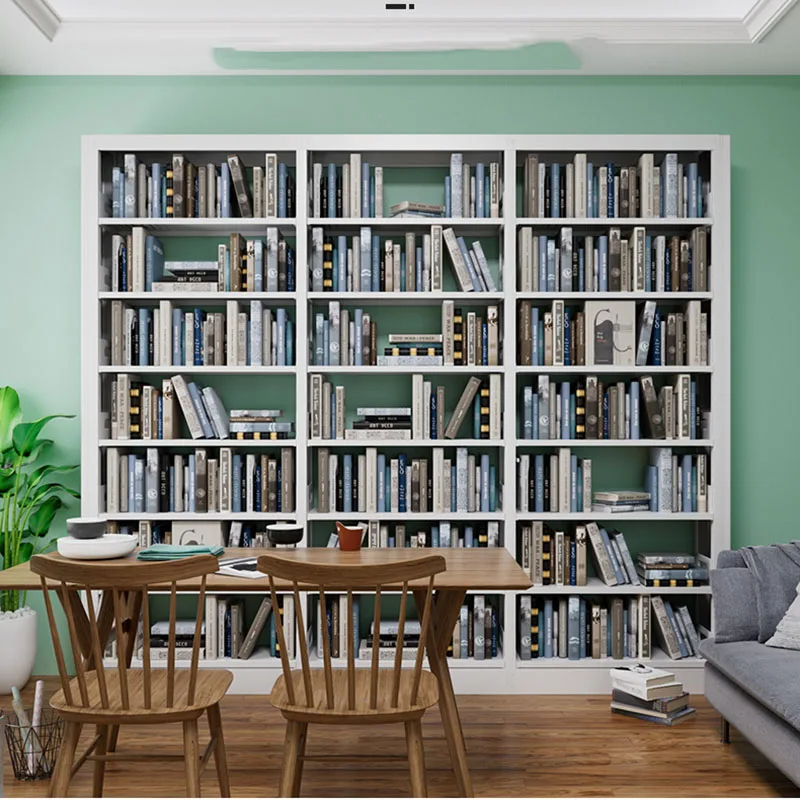 Collect Bookcases White Display Minimalist Rack Floor Modern Bookshelf Shelving Organizer Muebles Para El Hogar Room Furniture image 4