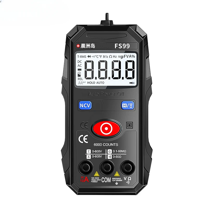 FS99 High Precision Full Range Ammeter Fully Automatic Digital Display Multimeter Foolproof Electrician Maintenance Intelligent