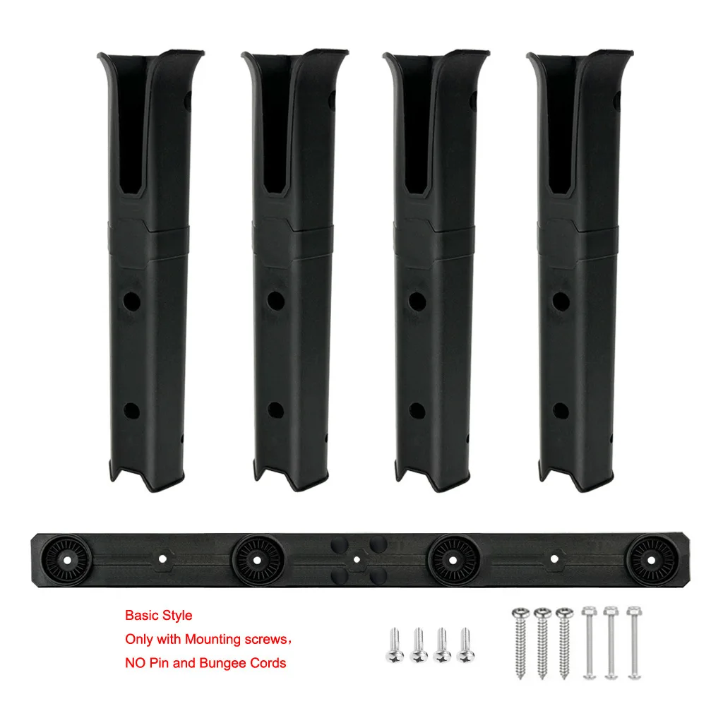 Adjustable Four Pole Plastic Fishing Rod Holder Boat Rod Rack Tube Side Mount Rod Holder For Boat Kayak Fishing Cooler Trailer view 6