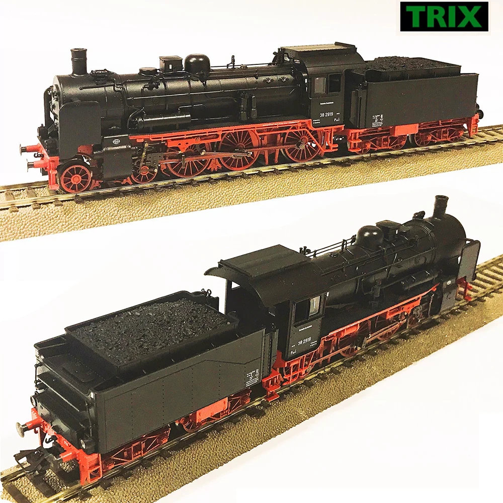 TRIX Train Model HO 1/87 22891 German BR38 Steam Locomotive DB Epoch Rail Car Toy Boy Gift