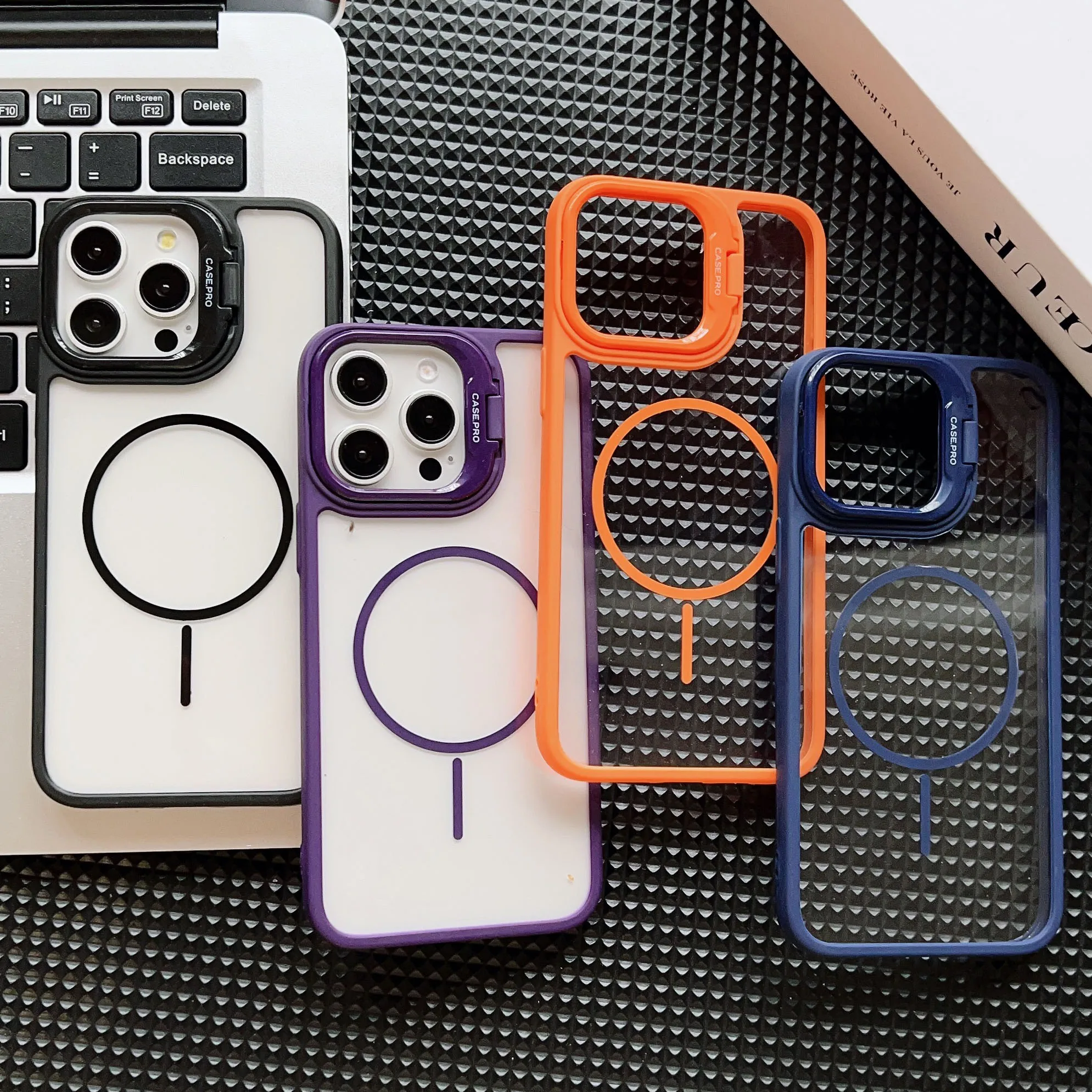 Casing Anti Jatuh Pengisi Daya Nirkabel Magnetik Baru untuk iPhone 16 15 14 Plus 13 12 11 Pro Max Penutup Pelindung Lensa Kaca Dudukan Magsafe