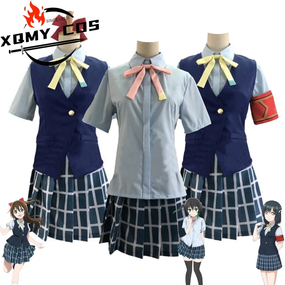 

XqAnime Takasaki Yu Ousaka Osaka Shizuku Mifune Shioriko LoveLive Love Live! Костюм для косплея Nijigasaki High School Idol Club Su
