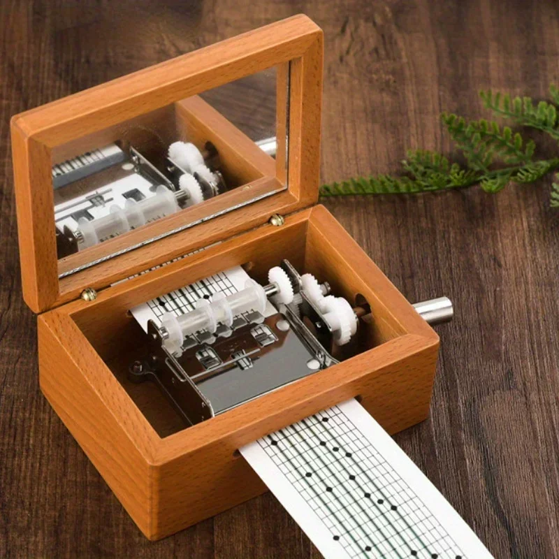 1 Set of 15-tone /30-tone Hand-held Paper Tape Music Box for  DIY Composing Music Festival Creative Gift for Lovers Souvenir